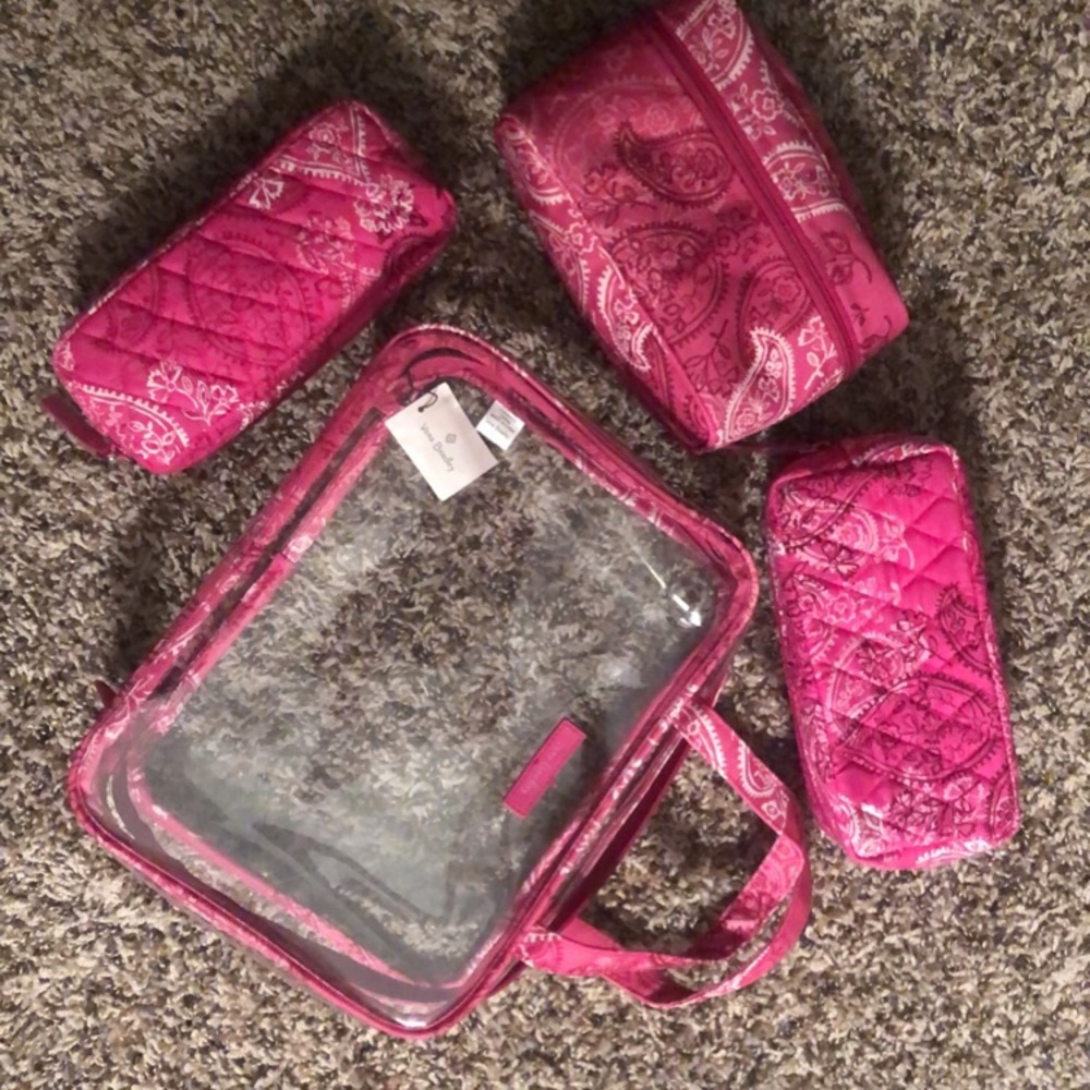 4 piece Vera Bradley cosmetic organizer